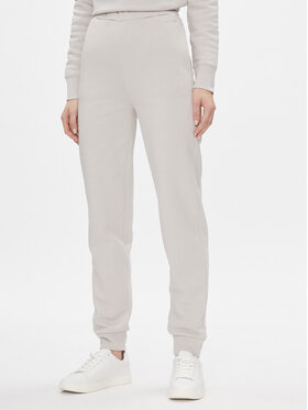 Calvin Klein Calvin Klein Spodnie dresowe Metallic Micro Logo Jogger K20K206965 Beżowy Regular Fit