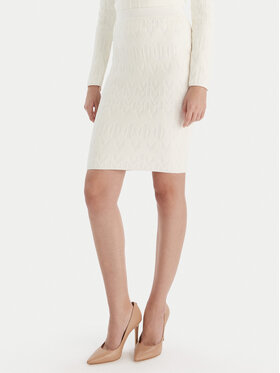 Marciano Guess Marciano Guess Spódnica ołówkowa 5BGD00 5661Z Écru Slim Fit