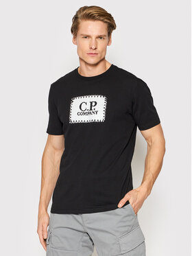 C.P. Company C.P. Company Marškinėliai Logo 12CMTS042A 005100W Juoda Regular Fit