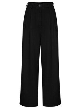 Magda Matyja Magda Matyja Spodnie garniturowe DEMI TROUSERS Czarny Loose Fit