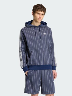 adidas adidas Світшот Pinstripes Hoodie KR9704 Cиній Regular Fit