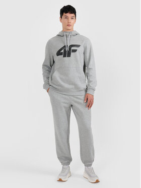 4F 4F Spodnie dresowe NOS Szary jasny Regular Fit