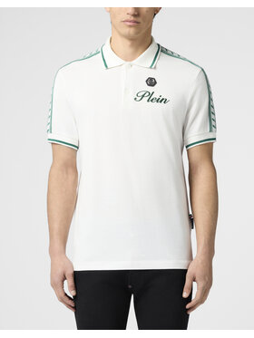 PHILIPP PLEIN PHILIPP PLEIN Polo 30546 Biały Slim Fit
