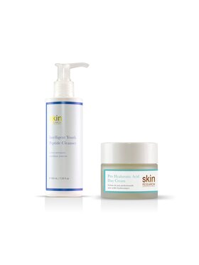Skin Research Skin Research Młodzieżowy peptyd - oczyszczacz, 200 ml + Pro kwas hialuronowy - krem na dzień, 50 ml Krem na dzień