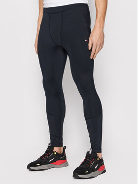 Tommy Hilfiger Tommy Hilfiger Legginsy Essential Logo MW0MW21279 Granatowy Slim Fit