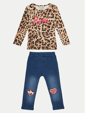 Guess Guess Set bluză și pantalon A4BG07 J1313 Colorat Regular Fit