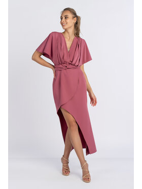 Salme Salme Sukienka elegancka Lauren Różowy Regular Fit
