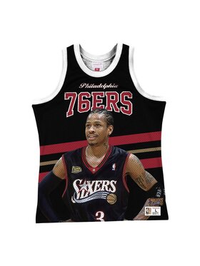 Mitchell & Ness Mitchell & Ness Tank top Philadelphia 76ers Allen Iverson Czarny Standard Fit