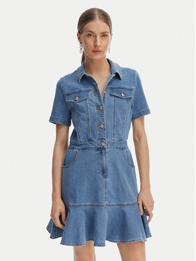 Morgan Morgan Дънкова рокля 261-RIGHT Син Slim Fit