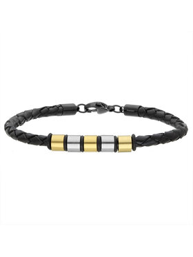 Manoki manoki Bransoletka BA1024GS Czarny