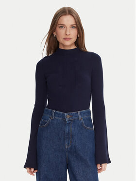 Kontatto Kontatto Bluză cu gât 3M0816C Bleumarin Regular Fit