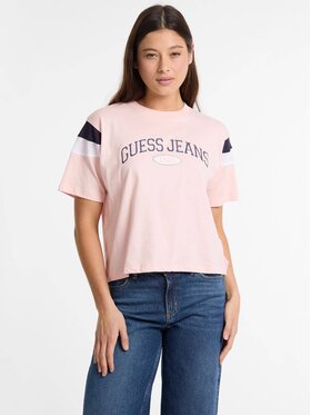 Guess Jeans Guess Jeans T-Shirt 173645 Różowy Classic Fit