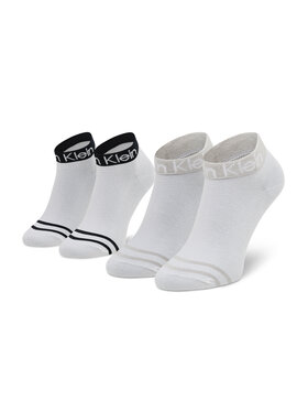 Calvin Klein Calvin Klein 2 sieviešu zemo zeķu pāru komplekts 701218775 Balts