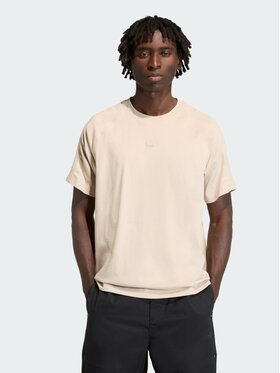 adidas adidas T-Shirt Premium Essentials Tee Beżowy Loose Fit