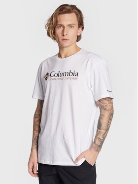 Columbia Columbia Majica Csc Basic Logo 1680053 Bela Regular Fit