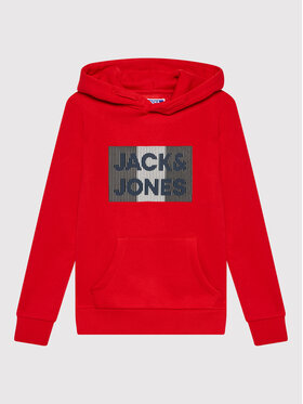 Jack&Jones Junior Jack&Jones Junior Bluza Corp Logo 12152841 Czerwony Regular Fit