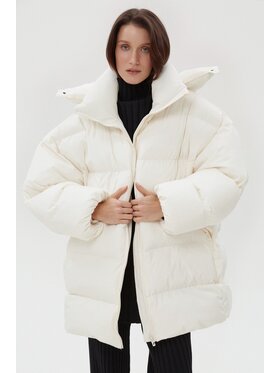 Estro Estro Vatovaná bunda ER00116216 Béžová Oversize