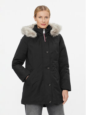Tommy Hilfiger Tommy Hilfiger Парка WW0WW39864 Черен Regular Fit