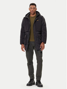 Aeronautica Militare Aeronautica Militare Žieminė striukė 252AB3015UCT04211 Juoda Regular Fit