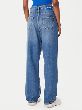 HUGO HUGO Jeans hlače Leni_B 50546357 Modra Loose Fit