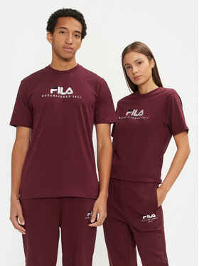 Fila Fila T-Shirt Unisex Bedburg FAU0147 Bordowy Regular Fit