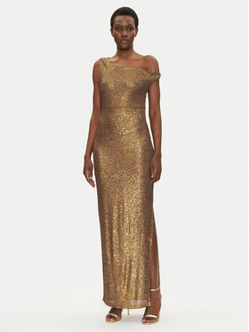 NORMA KAMALI NORMA KAMALI Вечірня сукня ST4243SQG69151 Золотий Slim Fit