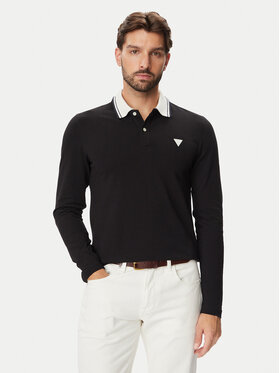 Guess Guess Поло M6BP58 K6201 Чорний Slim Fit