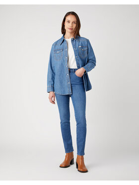 Wrangler Wrangler Jeansy SLIM Niebieski Skinny Fit
