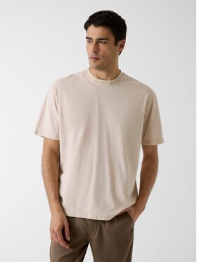Guess Guess T-Shirt 181814 Beżowy Classic Fit