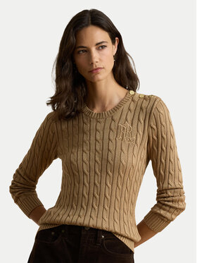 LAUREN RALPH LAUREN LAUREN RALPH LAUREN Sweater 200P14039500 Sötét bézs Regular Fit