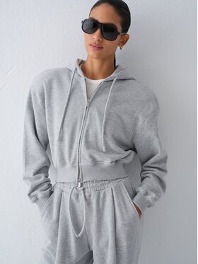 La Mania La Mania Bluza LUCCA Szary jasny Basic Fit