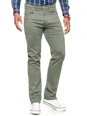 Wrangler Wrangler Spodnie materiałowe ARIZONA Zielony Straight Fit