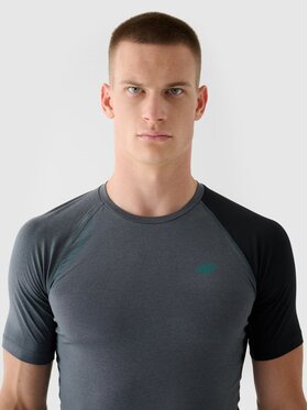 4F 4F Koszulka techniczna 4FWAW24TFTSM0955-40M Zielony Slim Fit