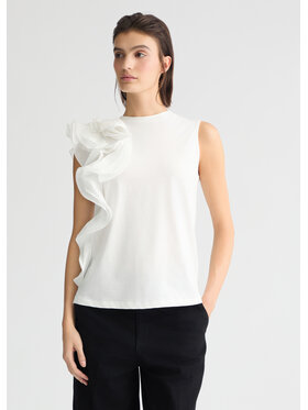 Liu Jo Liu Jo T-Shirt CA5005J6308X0256 Biały Regular Fit