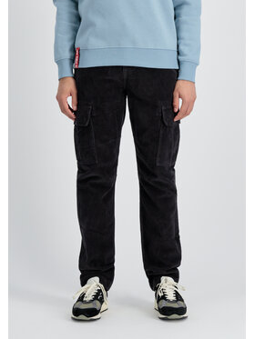 Alpha Industries Alpha Industries Spodnie cargo Agent Cord Pant Szary Straight Leg