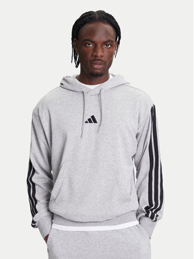 adidas adidas Bluza Essentials 3-Stripes JD1871 Szary Regular Fit