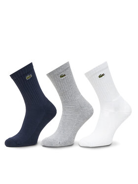 Lacoste Lacoste Комплект 3 чифта дълги чорапи мъжки RA4182 Цветен