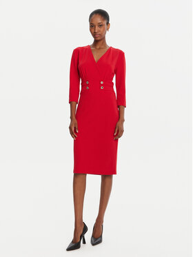 Rinascimento Rinascimento Coctailkleid CFC0126151003 Rot Slim Fit