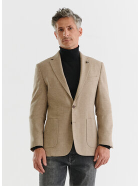 Pako Lorente Pako Lorente Marynarka P22WP-3X-045 Beżowy Slim Fit