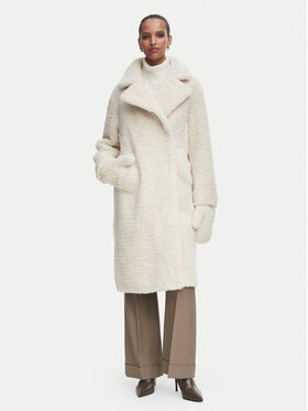 Rinascimento Rinascimento Mākslīgās ādas kažoks CFC0127146003 Krēmkrāsas Oversize