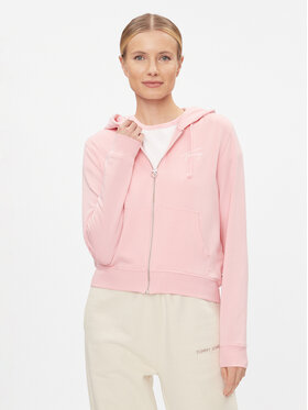 Tommy Jeans Tommy Jeans Majica dugih rukava Signature DW0DW17338 Ružičasta Regular Fit