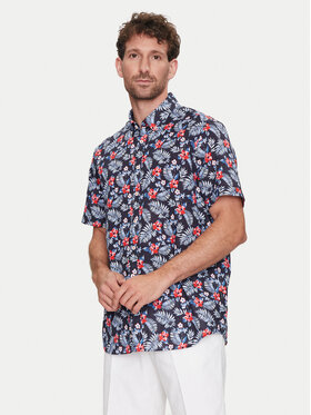 Bugatti Bugatti Koszula 9450 58333A Granatowy Slim Fit