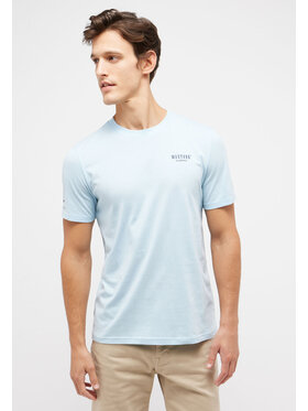 Mustang Mustang T-Shirt AUSTIN Biały Regular Fit