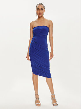 NORMA KAMALI NORMA KAMALI Coctailkleid KK1243PLB32805 Blau Slim Fit