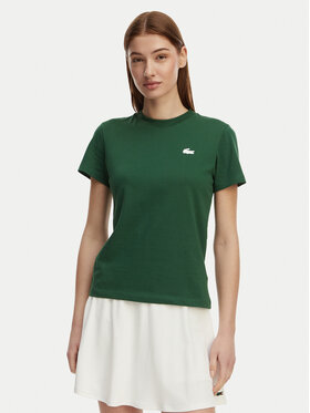 Lacoste Lacoste T-krekls TF9246 Zaļš Slim Fit