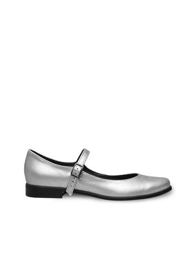 Bohema Clothing Bohema Clothing Baleriny Mary Jane Pumps Srebrny