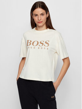 Boss Boss Тишърт C_Evina_Active 50457388 Бежов Relaxed Fit