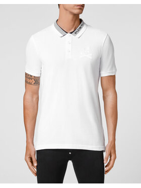PHILIPP PLEIN PHILIPP PLEIN Polo 10407 Bianco Slim Fit