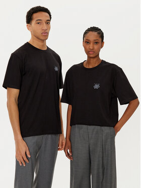 Filling Pieces Filling Pieces T-shirt Unisex Embroidered Knot 7449986 Crna Regular Fit