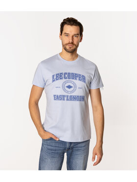 Lee Cooper Lee Cooper T-Shirt EAST LONDON4 1160 Niebieski Regular Fit
